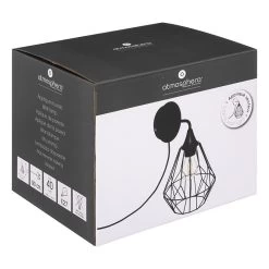 Applique En Métal Noir Flave Atmosphera -Décoration De Meubles applique en metal noir flave atmosphera 2