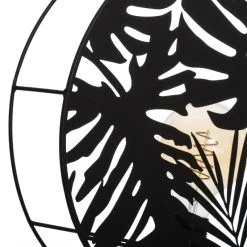 Applique Métal Noir Feuilles Olas Atmosphera -Décoration De Meubles applique metal noir feuilles olas atmosphera 3