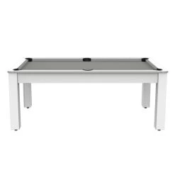 Billard Américain Arizona 7 Pieds Blanc Laqué / Tapis Gris