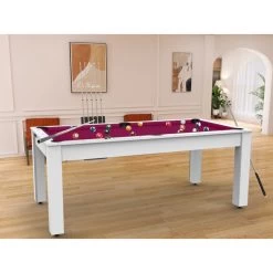 Billard Américain Arizona 7 Pieds Blanc Laqué / Tapis Prune 13 Billard Américain Arizona 7 Pieds Blanc Laqué / Tapis Prune -Décoration De Meubles billard americain arizona 7 pieds blanc tapis prune 4