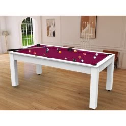 Billard Américain Arizona 7 Pieds Blanc Laqué / Tapis Prune 14 Billard Américain Arizona 7 Pieds Blanc Laqué / Tapis Prune -Décoration De Meubles billard americain arizona 7 pieds blanc tapis prune 5