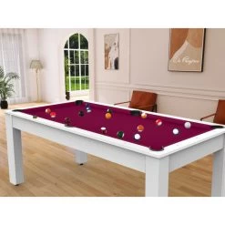 Billard Américain Arizona 7 Pieds Blanc Laqué / Tapis Prune 15 Billard Américain Arizona 7 Pieds Blanc Laqué / Tapis Prune -Décoration De Meubles billard americain arizona 7 pieds blanc tapis prune 6