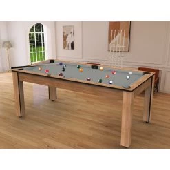 Billard Américain Arizona 7 Pieds Hêtre Boisé / Tapis Gris -Décoration De Meubles billard americain arizona 7 pieds hetre boise tapis gris 5