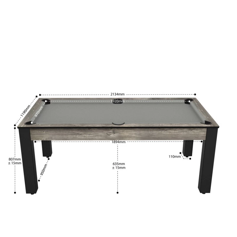 Billard Américain Arizona 7 Pieds Industriel / Tapis Gris 4 Billard Américain Arizona 7 Pieds Industriel / Tapis Gris – Image 2