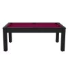 Billard Américain Arizona 7 Pieds Noir Grainé / Tapis Prune -Décoration De Meubles billard americain arizona 7 pieds noir graine tapis prune