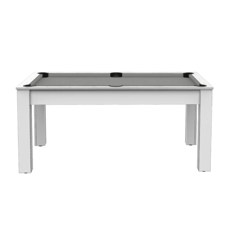 Billard Texas 6 Pieds - Coloris Blanc Laqué / Tapis Gris 3 Billard Texas 6 Pieds - Coloris Blanc Laqué / Tapis Gris