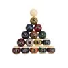 Billes De Billard Marble 57 Mm Lot De 16 Pour Jeu Américain -Décoration De Meubles billes de billard marble 57 mm lot de 16 pour jeu americain