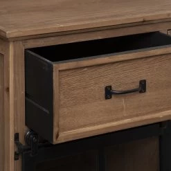 Buffet 2 Portes Coulissantes 4 Tiroirs Danik Atmosphera -Décoration De Meubles buffet 2 portes coulissantes 4 tiroirs danik atmosphera 6