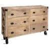 Buffet 6 Tiroirs Silas Atmosphera -Décoration De Meubles buffet 6 tiroirs silas atmosphera