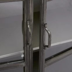 Buffet Broc 2 Portes Métal Noir Atmosphera -Décoration De Meubles buffet broc 2 portes metal noir atmosphera 3