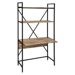 Bureau 2 étagères Edena Bois Et Métal Atmosphera