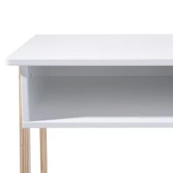 Bureau Enfant Blanc Pieds Bois Atmosphera -Décoration De Meubles bureau enfant blanc pieds bois atmosphera 2