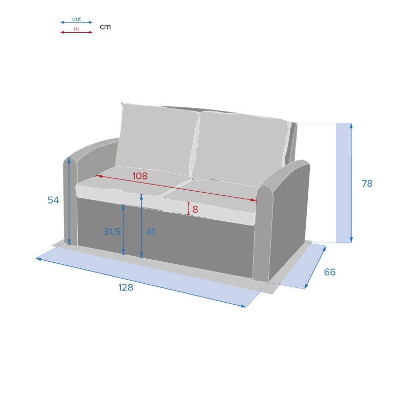 Canapé 2 Places Polynésia Havane Hespéride 5 Canapé 2 Places Polynésia Havane Hespéride – Image 3