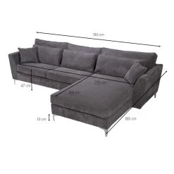 Canapé Angle Droit Isla Velours Côtelé Gris 15 Canapé Angle Droit Isla Velours Côtelé Gris -Décoration De Meubles canape angle droit gris isla 6