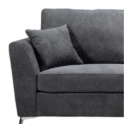 Canapé Bonita Fixe Gris 2 Places -Décoration De Meubles canape bonita fixe gris 2 places 1 2