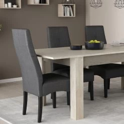 Demeyere Chaise Elite Tissu Gris Foncé -Décoration De Meubles chaise elite gris fonce 4