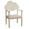Chaise Enfant Nuage Blanc Pieds Bois Atmosphera -Décoration De Meubles chaise enfant nuage blanc pieds bois atmosphera