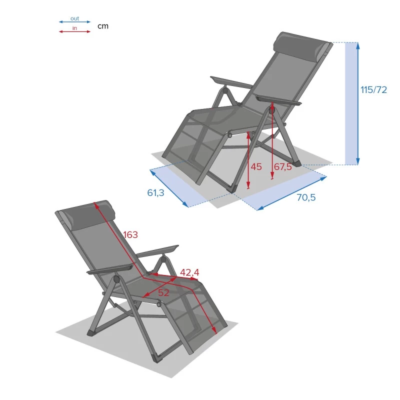 Chaise Longue Decima Hespéride Vert Olive/graphite 8 Chaise Longue Decima Hespéride Vert Olive/graphite – Image 6
