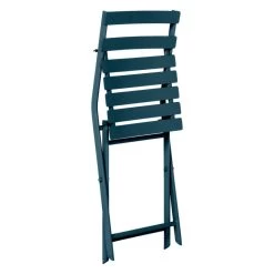 Chaise Métal Pliante Greensboro Bleu Pétrole Hespéride -Décoration De Meubles chaise metal pliante greensboro bleu petrole hesperide 2