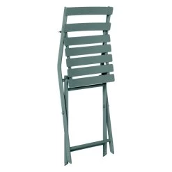 Chaise Métal Pliante Greensboro Vert Jade Hespéride -Décoration De Meubles chaise metal pliante greensboro vert jade hesperide 1 2
