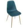Chaise Roka Velours Bleu Canard Et Pieds Métal Atmosphera 1 Chaise Roka Velours Bleu Canard Et Pieds Métal Atmosphera -Décoration De Meubles chaise roka velours bleu canard et pieds metal atmosphera