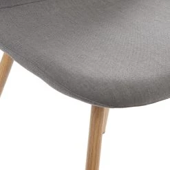 Chaise Taho Gris Foncé Assise Rembourrée Atmosphera -Décoration De Meubles chaise taho gris fonce assise rembourree atmosphera 2