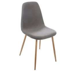 Chaise Taho Gris Foncé Assise Rembourrée Atmosphera