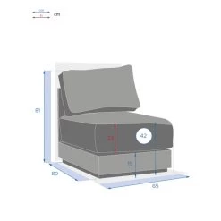 Chauffeuse 1 Place Pour Salon Allure Graphite Hespéride -Décoration De Meubles chauffeuse 1 place pour salon allure graphite hesperide 1 3