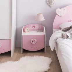 Demeyere Chevet 1 Tiroir Anastasia Rose 6 Demeyere Chevet 1 Tiroir Anastasia Rose -Décoration De Meubles chevet 1 tiroir mulan rose 1