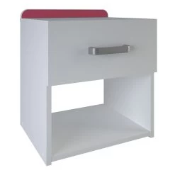 Demeyere Chevet 1 Tiroir Reverso Rose Ou Bleu