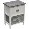 Chevet Apothi 2 Tiroirs Blanc Gris Cérusé 1 Chevet Apothi 2 Tiroirs Blanc Gris Cérusé -Décoration De Meubles chevet apothi 2 tiroirs blanc gris ceruse