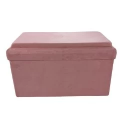 Coffre Banc Pliable Rose Compatible Briques -Décoration De Meubles coffre banc pliable rose compatible briques 2