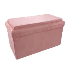 Coffre Banc Pliable Rose Compatible Briques -Décoration De Meubles coffre banc pliable rose compatible briques 3