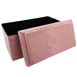 Coffre Banc Pliable Rose Compatible Briques -Décoration De Meubles coffre banc pliable rose compatible briques 4