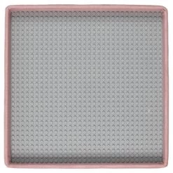 Coffre Pouf Pliable Rose Compatible Briques -Décoration De Meubles coffre pouf pliable rose compatible briques 1 7