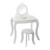 Coiffeuse Avec Tabouret Enfant Blanc Atmosphera -Décoration De Meubles coiffeuse avec tabouret pour enfant blanche