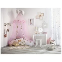 Coiffeuse Avec Tabouret Enfant Blanc Atmosphera -Décoration De Meubles coiffeuse avec tabouret pour enfant blanche 4