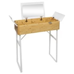 Coiffeuse En Bambou Levia Blanc 5Five