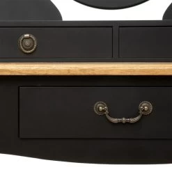 Coiffeuse Noire 3 Tiroirs Chrysa Atmosphera 11 Coiffeuse Noire 3 Tiroirs Chrysa Atmosphera -Décoration De Meubles coiffeuse noire 3 tiroirs chrysa atmosphera 4