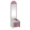 Demeyere Commode Enfant Coiffeuse Anastasia Blanche Et Rose -Décoration De Meubles commmode enfant coiffeuse mulan blanche et rose