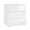 Commode 3 Tiroirs Capetown Blanc -Décoration De Meubles commode 3 tiroirs capetown blanc