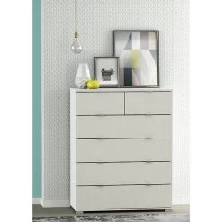 Demeyere Commode 4+2 Tiroirs Blanche Perfect -Décoration De Meubles commode 42 tiroirs blanche perfect 2