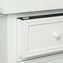 Commode Charme 5 Tiroirs Blanc Atmosphera -Décoration De Meubles commode charme 5 tiroirs blanc 2