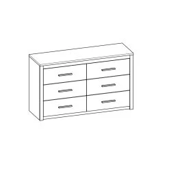 Demeyere Commode Kansas 6 Tiroirs -Décoration De Meubles commode colorado 6 tiroirs 2