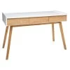 Console Sur Pieds Bois Elva Blanc Atmosphera 1 Console Sur Pieds Bois Elva Blanc Atmosphera -Décoration De Meubles console sur pieds bois elva blanc atmosphera
