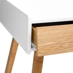 Console Sur Pieds Bois Elva Blanc Atmosphera -Décoration De Meubles console sur pieds bois elva blanc atmosphera 2