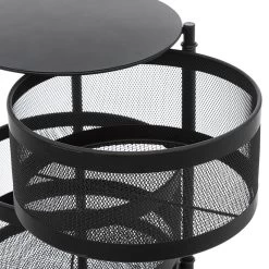 Desserte 4 Paniers Métal Noir Mayaj 5Five -Décoration De Meubles desserte 4 paniers metal noir mayaj 5five 2