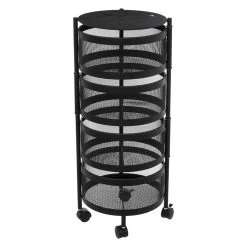 Desserte 4 Paniers Métal Noir Mayaj 5Five