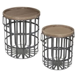 Ensemble De 2 Tables à Café Métal Facto Atmosphera