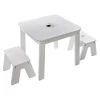 Ensemble Table + 2 Tabourets Enfant Blanc Doré Dream Atmosphera 2 Ensemble Table + 2 Tabourets Enfant Blanc Doré Dream Atmosphera -Décoration De Meubles ensemble table 2 tabourets enfant blanc dore dream atmosphera